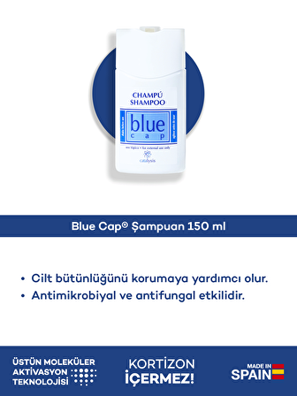 Blue Cap Yağlı Saçlar İçin Kepek Önleyici Şampuan 150 ml