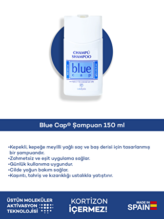 Blue Cap Yağlı Saçlar İçin Kepek Önleyici Şampuan 150 ml