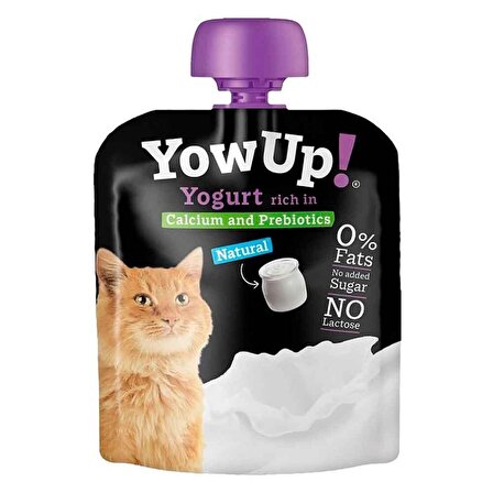 YowUp Kalsiyum ve Prebiotikli Laktozsuz Kedi Yoğurdu 85 gr