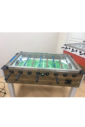 Bilardo Langırt Masası - Masa Futbolu ( Üstü Kapalı ) Tamperli Cam