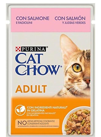Cat Chow Somonlu Yetişkin Kedi Konserve Maması 85 Gr