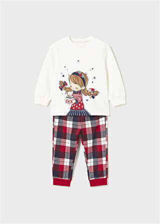 Mayoral Kız Bebek Pijama Takımı Çantalı