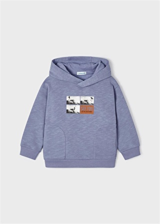 Mayoral Erkek Çocuk Çift Yön Baskılı Kapşonlu Sweatshirt