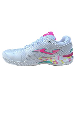 Joma Beyaz - Pembe Kız Çocuk Tenis Ayakkabısı JSLAMW2332C SLAM JR 2332 WHITE PINK