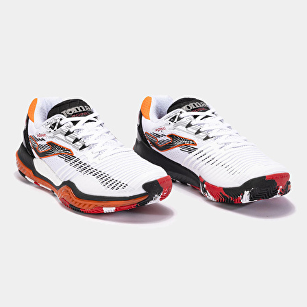 Joma Erkek Tenis Maç Ayakkabı Point Men 2342 White Black Orange Tpoınw2342C