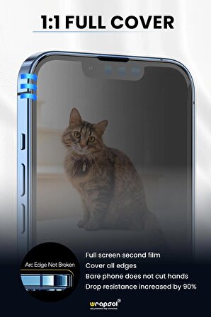 iPhone 15 Pro Hayalet Kırılmaz Cam Corning Glass
