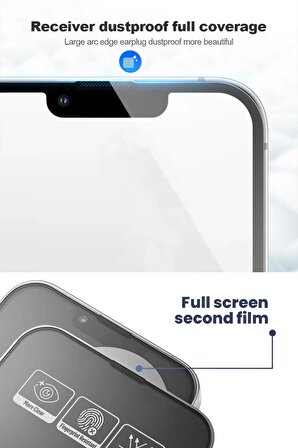 iPhone 15 Pro Hayalet Kırılmaz Cam Corning Glass