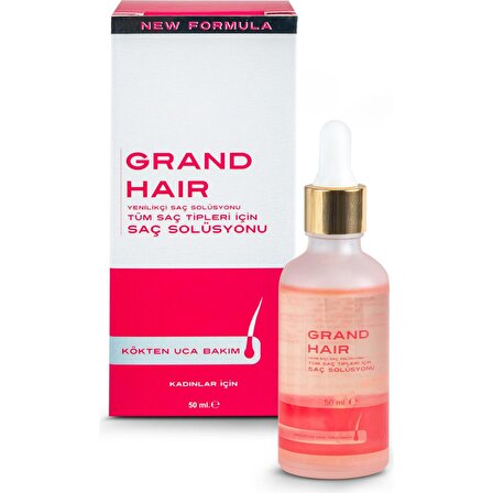 GrandHair Kadın Saç Dökülmelerine Karşı Etkili Saç Bakım Solüsyonu- 50ml