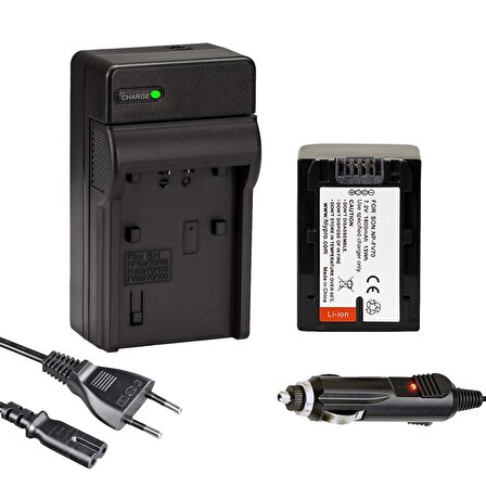 Cazipshop Sony NP-FV70 Batarya(1800Mah)+Şarj Aleti Cihazı Seti