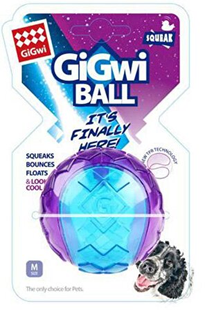 Gigwi Ball Sert Top Mavi-Mor Şeffaf Renli 6 Cm