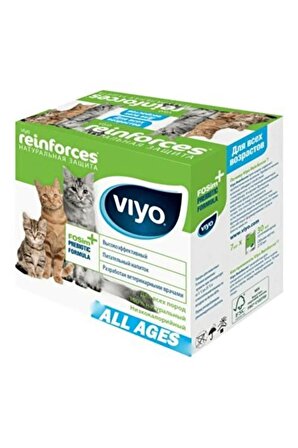 Viyo Reinforces 30 ml 7'li Tüm Yaş Grubu Kediler için Ek Besin Takviyesi
