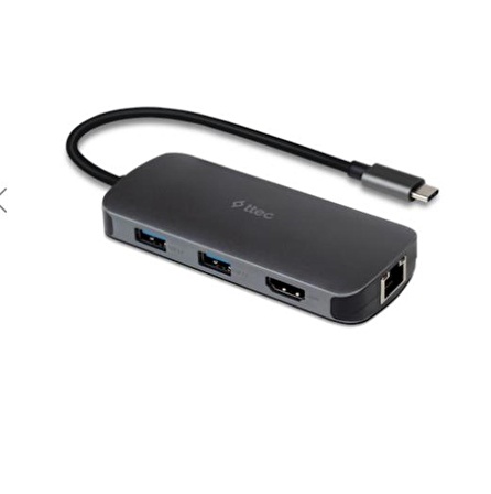 Ttec PD 100W 8in1 Type-C to RJ45 4K HDMI USB-A 3.2 Gen1 Sd Kart Okuyucu Laptop Macbook Uyumlu 