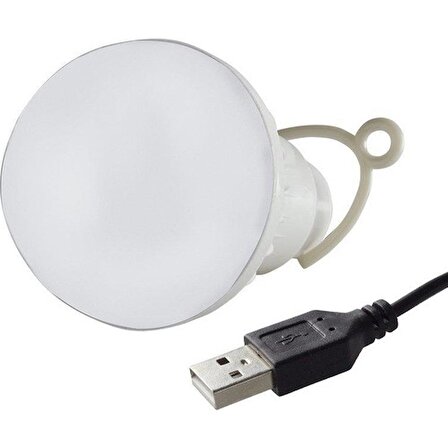 USB Kablolu Beyaz LED Ampul  5W 6V