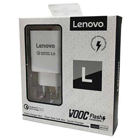 Lenovo 18W 2A Type-C Hızlı Şarj Adaptör ve Data Kablosu