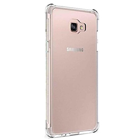 Samsung Galaxy J7 Prime Shock Absorbing Darbe Emicili Şeffaf Silikon Kılıf