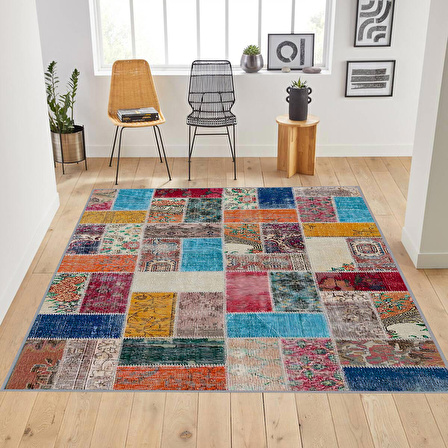 Dijital Baskı Yıkanabilir Kaymaz Taban Salon Halısı Ve Yolluk RVG1785