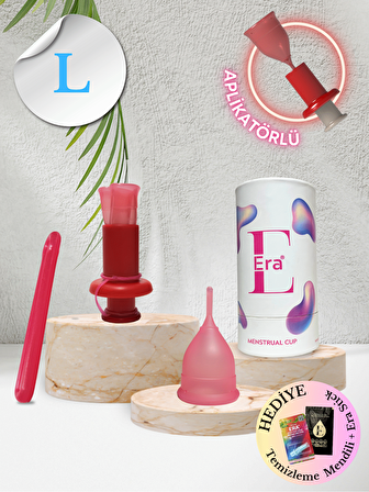 Era Cup - L Boy + Aplikatör / Menstrual Cup ( Adet Kabı )