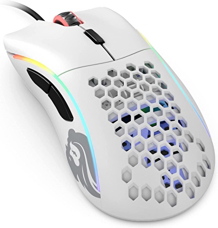 Glorious Model O- Kablolu Mat Beyaz Orta/Küçük El RGB Oyuncu Mouse GOM-WHITE