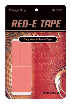 True Tape RED-E TAPE Protez Saç Bandı 36 Adet Düz (2,5cm x 7,5cm) 1" 