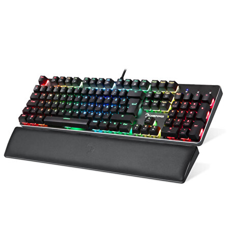 GamePower Ogre RGB 60M Red Switch Türkçe Q USB Mekanik Gaming Klavye