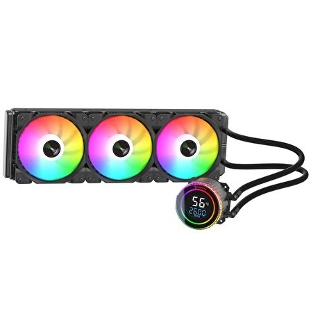 Gamepower Skadi Elite LCD 360 ARGB 360mm Sıvı İşlemci Soğutucu AM5 ve LGA1700 Uyumlu