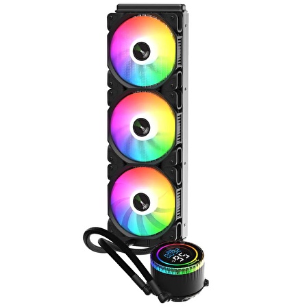 Gamepower Skadi Elite LCD 360 ARGB 360mm Sıvı İşlemci Soğutucu AM5 ve LGA1700 Uyumlu