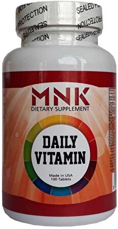 Mnk Daily Vitamin 100 Tablet Günlük Vitamin Mineral