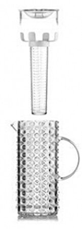 Guzzini Tiffany Serisi Süzgeç Hazneli Stiren Metil Metakrilat Sürahi. 1750ml Gri