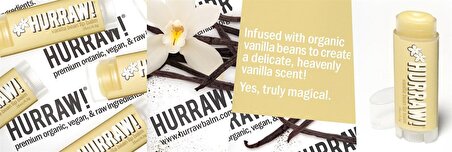 Vanilya Çekirdeği Özlü Dudak Balzamı - Hurraw