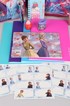 DEKOMUS İLE ÖZEL KUTULU LİSANSLI DISNEY FROZEN "COOL" FULL KIRTASİYE SETİ 