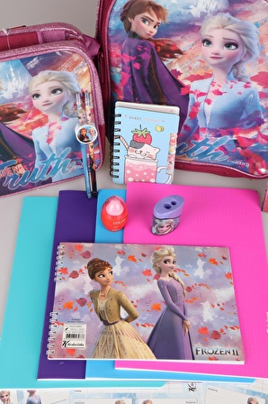 DEKOMUS İLE ÖZEL KUTULU LİSANSLI DISNEY FROZEN "COOL" FULL KIRTASİYE SETİ 