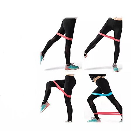Clifton Aerobik Band Pilates Plates Yoga Fitness Squat Çalışma Lastiği Latex Egzersiz Siyah