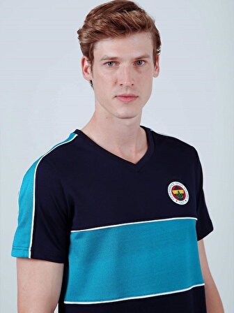 Fenerbahçe Erkek Aktif Lacivert Mavi Tshirt