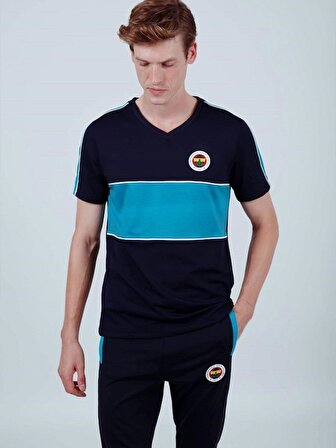 Fenerbahçe Erkek Aktif Lacivert Mavi Tshirt