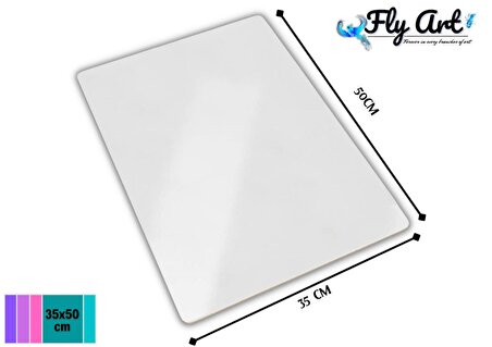 Beyaz Yazı Tahtası 35x50 Ebat Kararmaz Kalem ve Silgi Hediyeli Fly Art 35x50 cm Beyaz Yazı Tahtası Kararmaz Zemin