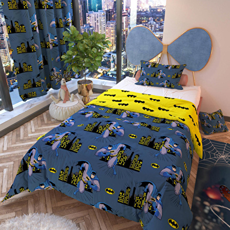 Batman Çift Taraflı Polycotton Nevresim Takımı