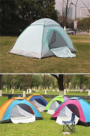 SEFAM HOME Kolay Kurulumlu Pratik Kamp Çadırı 4 Kişilik (200x200x135)
