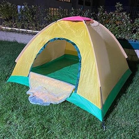 SEFAM HOME Kolay Kurulumlu Pratik Kamp Çadırı 4 Kişilik (200x200x135)