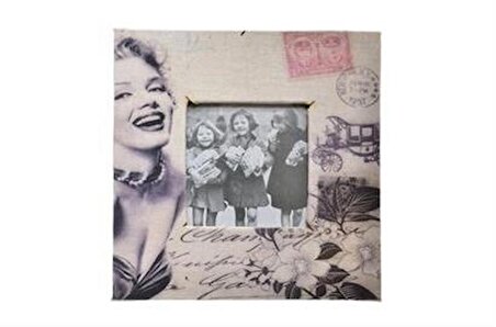 SEFAM HOME Decotown Marilyn Monroe Tasarım Ahşap Resim Fotoğraf Çerçevesi