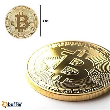 SEFAM HOME Bitcoin Madeni Hatıra Parası Madeni Bitcoin Hediye Sikke Para