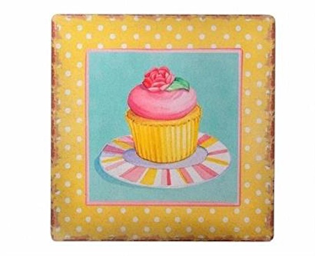 SEFAM HOME Decotown Duvar Panosu 40*40 Cup Cake Muffin Motifli Duvar Süsü