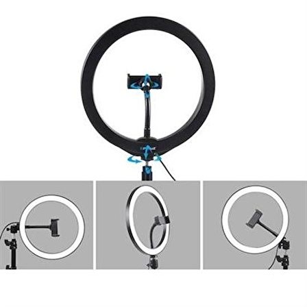 SEFAM HOME 8inç 20cm Youtube Instagram Tiktok Selfie  Stüdyo Video Fotoğraf Ring Light  Tripod Led Halk