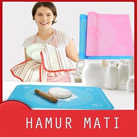 SEFAM HOME 30*40 cm Hamur Matı Silikon Ölçekli Kullanımı Kolay Hamur Açma Matı