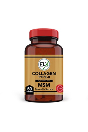 Flx Collagen Type-II Hyaluronic Acid Msm Boswellia Serrata 60 Tablet