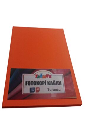 A4 Renkli Fotokopi Kağıdı Turuncu 100 Lü Paket