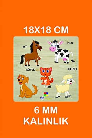 Eğitici Öğretici Taşıtlar, Rakamlar,Meyveler,Şekiller,Ormanlar 5 Adet Set Puzzle Oyuncak