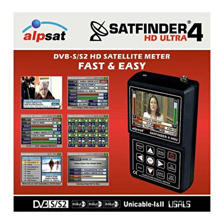 Satfinder 4 Hd Ultra Görüntülü Full Hd Uydu Bulucu