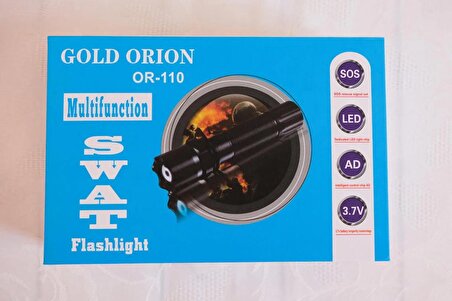 Gold Orion Km 110 Tüfek Aparatlı Ayarlanabilir Şarjlı Dağ Kamp El Feneri