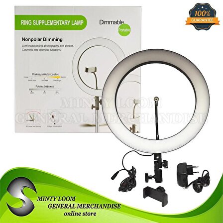 dimmable portable led ring light