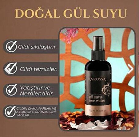 LAROSSA Sprey Doğal Gülsuyu 200 ml